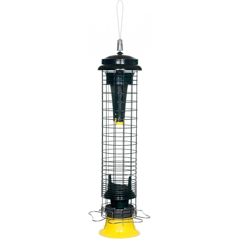 Brome Squirrel Solution Squirrel-Proof Bird Feeder, 2.6lbs Seed Capacity, Green