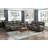 Modern Design Living Room Reclining Loveseat Gray Microfiber Upholstery Solid Wood Frame Furniture 1Pc
