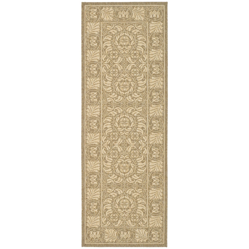 Arneshia Oriental Gray/Beige Area Rug, Runner 2'3" x 6'7"