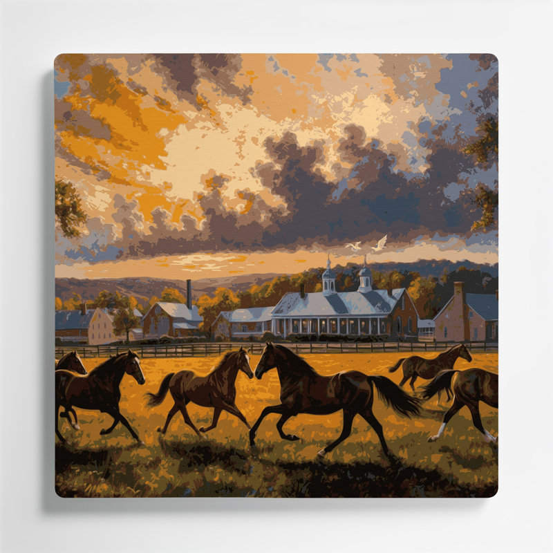 États-Unis, Kentucky, art mural en métal brun, H 32 po x l 32 po x P 0,05 po