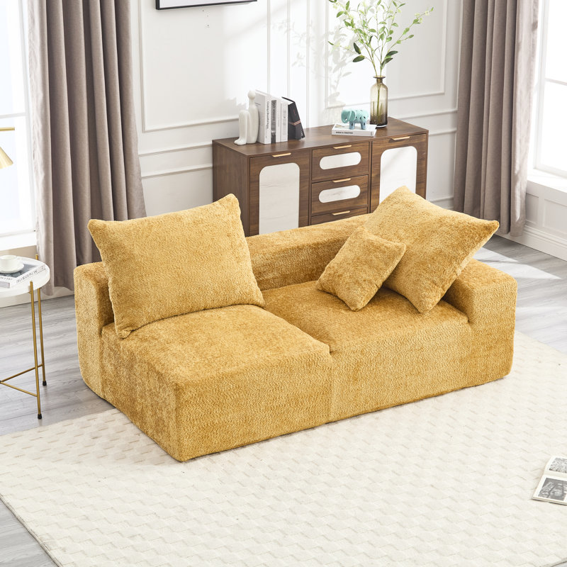 2 paresseux avec housse en chenille - Tissu doux et respirant, durable, design élégant et confortable