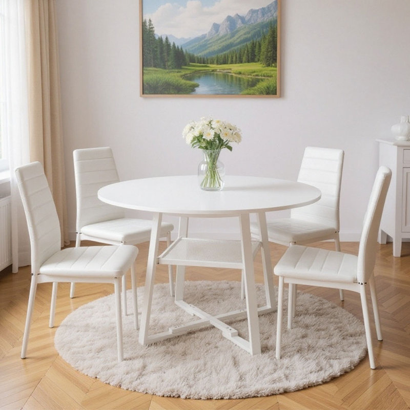 4 - Person Dining Set, White