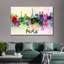 «Paris Skyline Colors» sur impression sur toile-1514945192