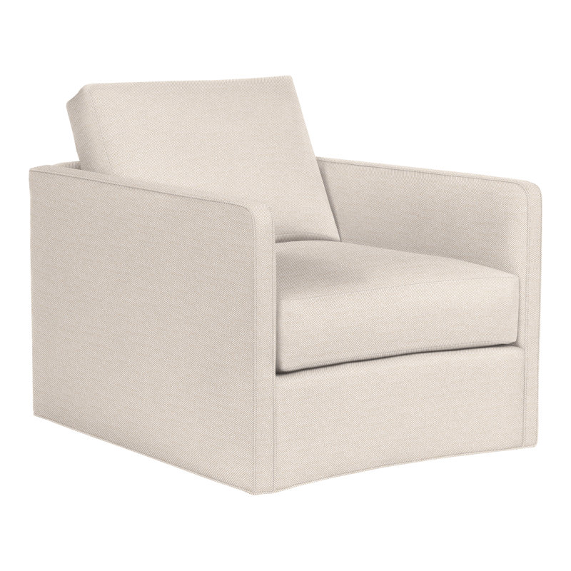 Wynne Swivel Chair, Perigold Tres Chic Bone