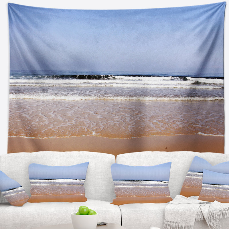 Bord de mer magnifique tapisserie Ashdod, H 32 po x l 39 po