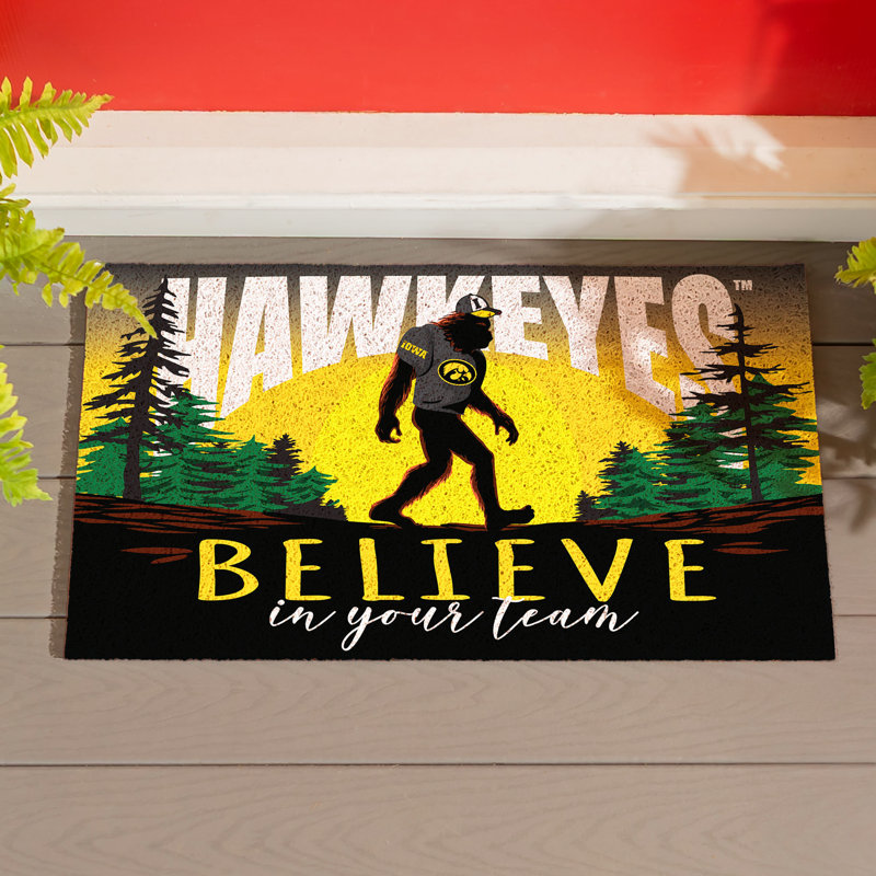 Paillasson en PVC 28 po x 16 po University of Iowa Bigfoot