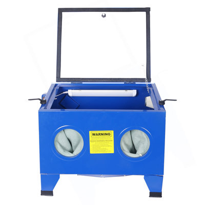 Bench Top Portable Sand Blaster Cabinet Kit 25Gallon,Sanblasting Cabinet 80Psi
