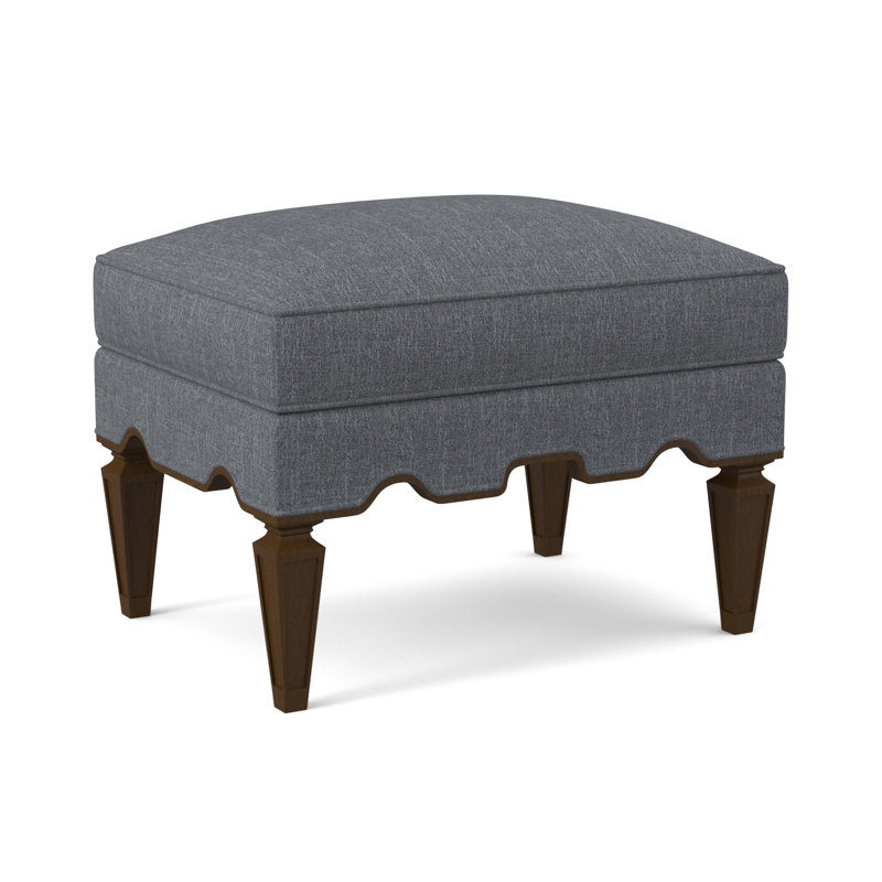 Repose-pieds Palm Beach, Noyer noir, 100% polyester Elise Harbor