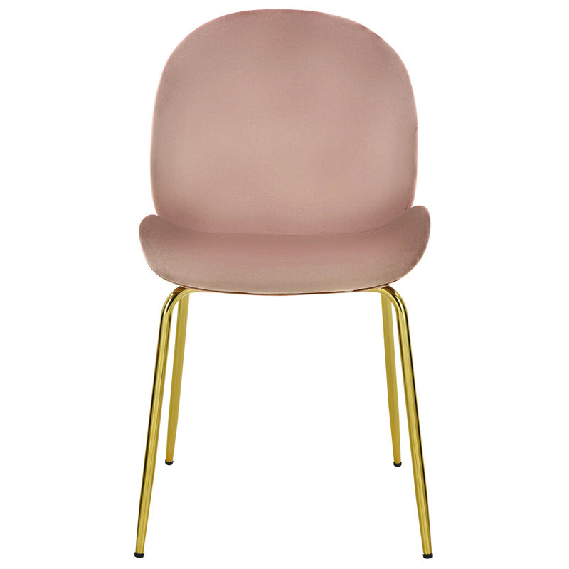 Letellier 17'' H Velvet Upholstered Side Chair, Pink