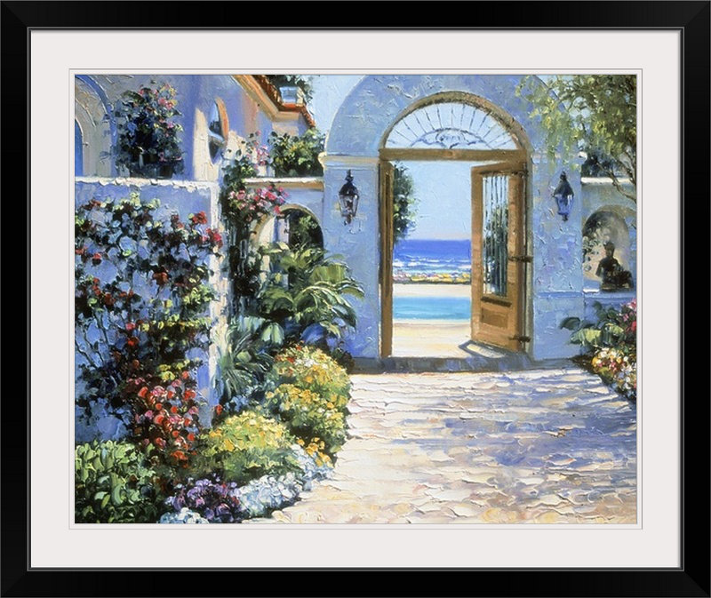 «Hotel California», reproduction d'art par Howard Behrens, H 11 po x l 14 po x P 1,5 po, Toile