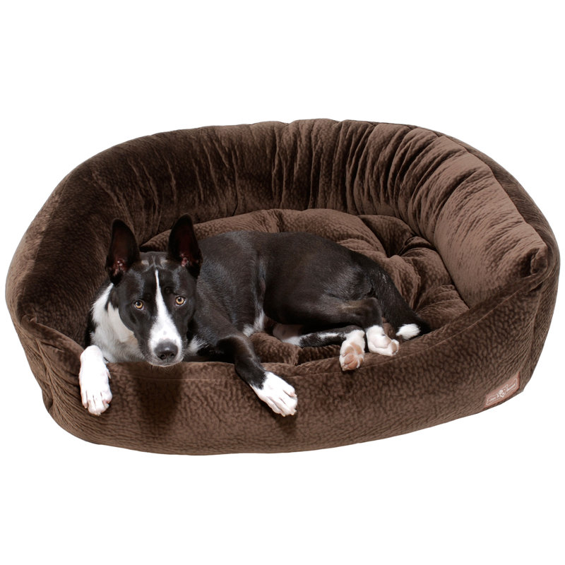 Lit pour chien napper, Moyen (l 40 po x P 32 po x H 8,5 po), Châtaignier