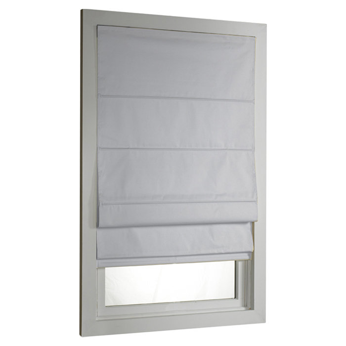 Store romain occultant, Blanc, L 63 po, l 29 po