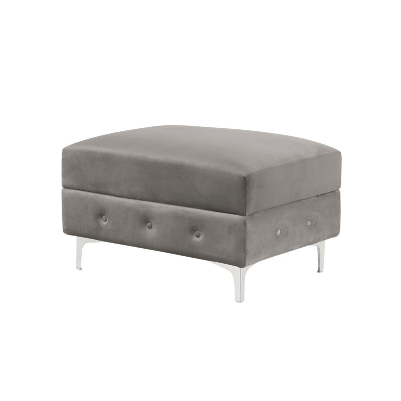 31.6" W Transitional Ottoman, Gray