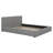 Queen Size Upholstered Grounded Bed With Solid Frame-791479494