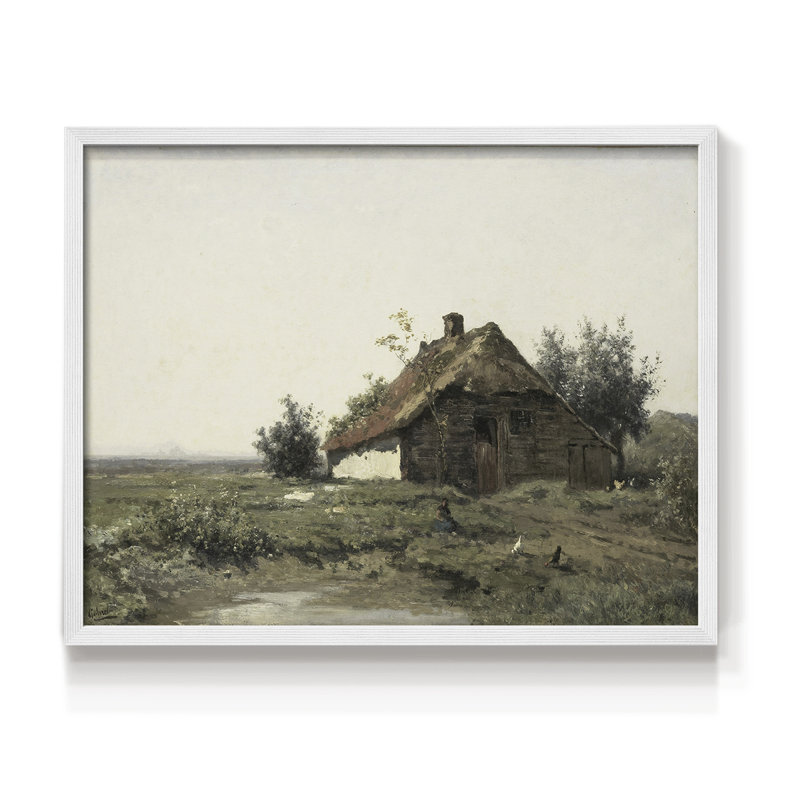 Paysages rétro-DCCVVII-impression encadrée - réaménageable, Blanc, H 16 po x l 20 po