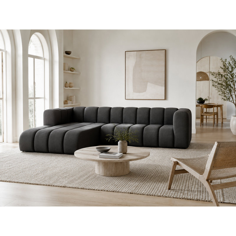 3 Seater Velvet Sectional