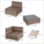 Ensemble de canapé d'extérieur en osier 7 pièces avec coussin moelleux-322387967