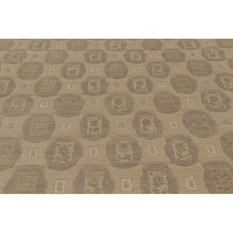 Art Deco One-of-a-Kind 12'0X15'0 Hand Knotted Area Rug