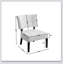 Fauteuil d'appoint capitonné avec sièges surdimensionnés