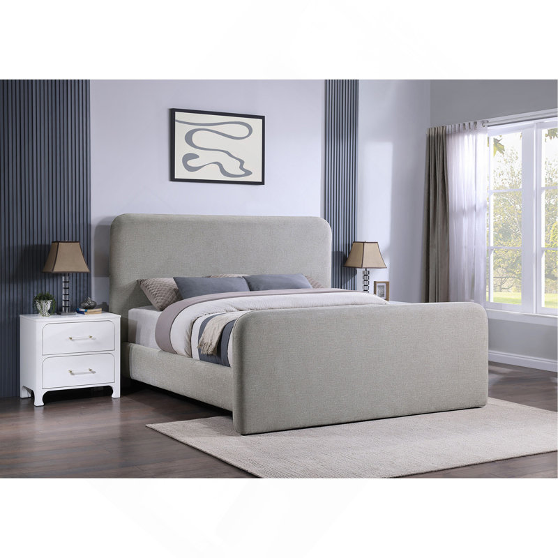 Kendra Grey Eastern King Platform Bed