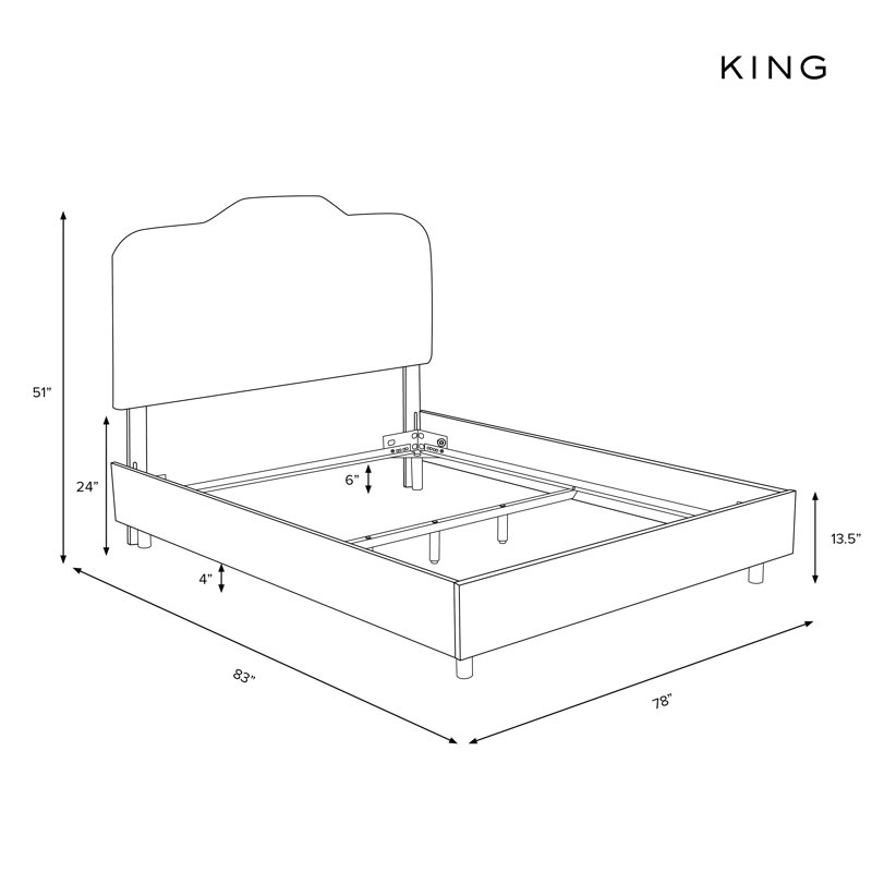 Stella Tufted Upholstered Low Profile Bed | Stylish Comfort