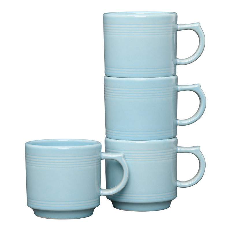 Ensemble de grandes tasses empilables 16 oz Fiesta