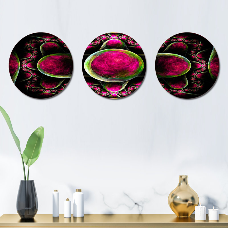Abstract Wall Decor, Pink