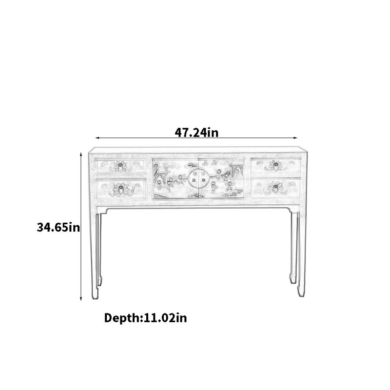 Hand-Painted Dresser