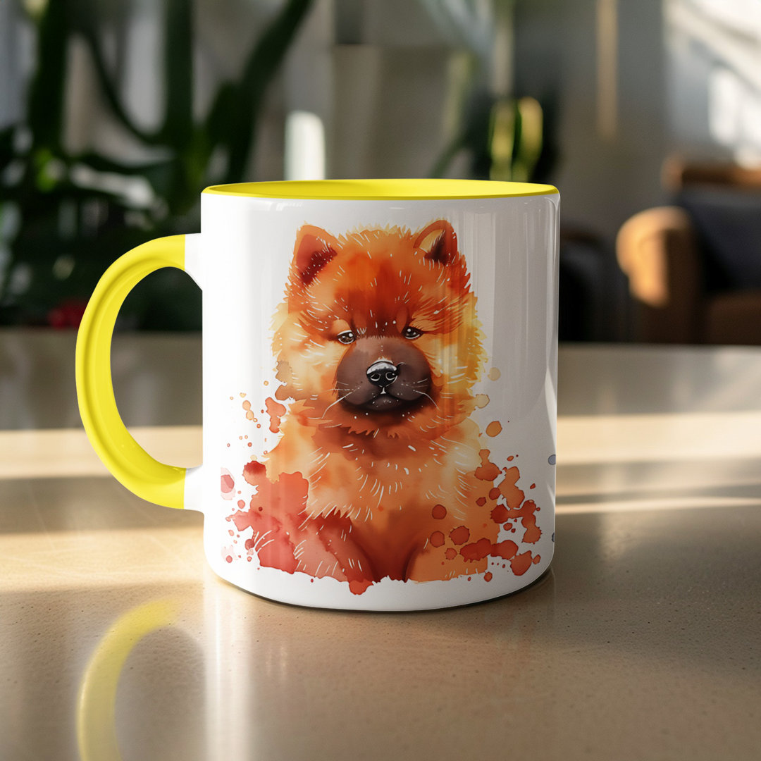 Cavalier Puppy Watercolor Design 11oz Coffee Mug