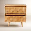 Alice 2 - Drawer Solid Wood Nightstand
