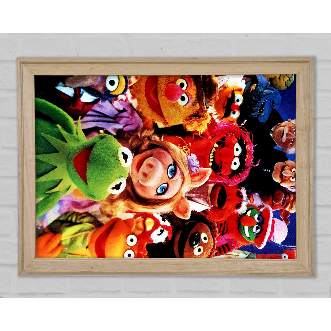 Die Muppets Miss Piggy Kermit - Einzelner Bilderrahmen Kunstdrucke