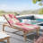 Peenoke Outdoor Indoor 3'' Lounge Patio Cushion Valentine day Argyle plaid Scottish red pink white rhombuses Scottish Water-Resistant Chaise Lounge Cushion for Chair Patio Furniture Seat Cushion