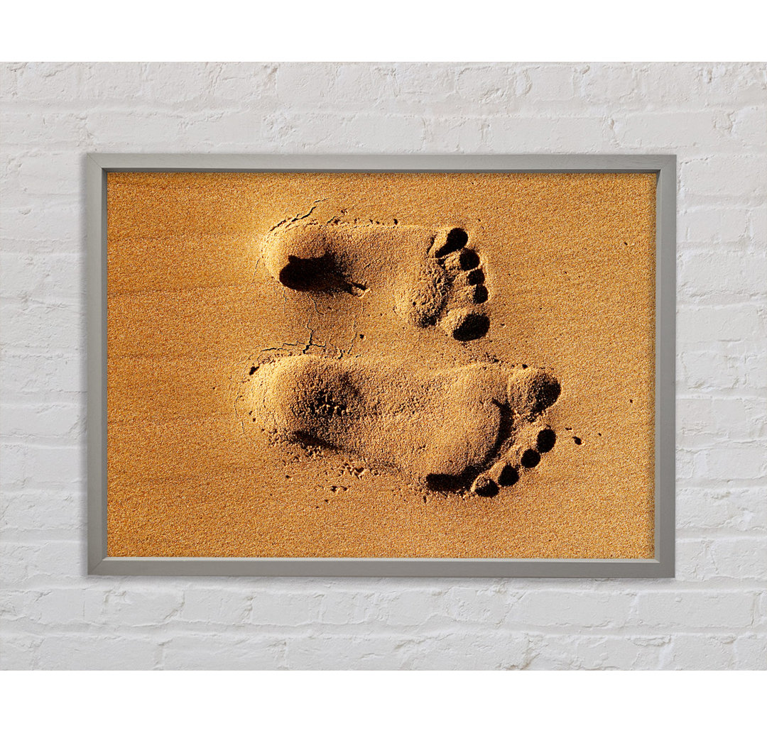 Footprints In The Sands Of Time - Einzelne Bilderrahmen Kunstdrucke auf Leinwand