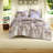 Floral Bedding Sets, Taupe Polyester Comforter, Modern Home Design