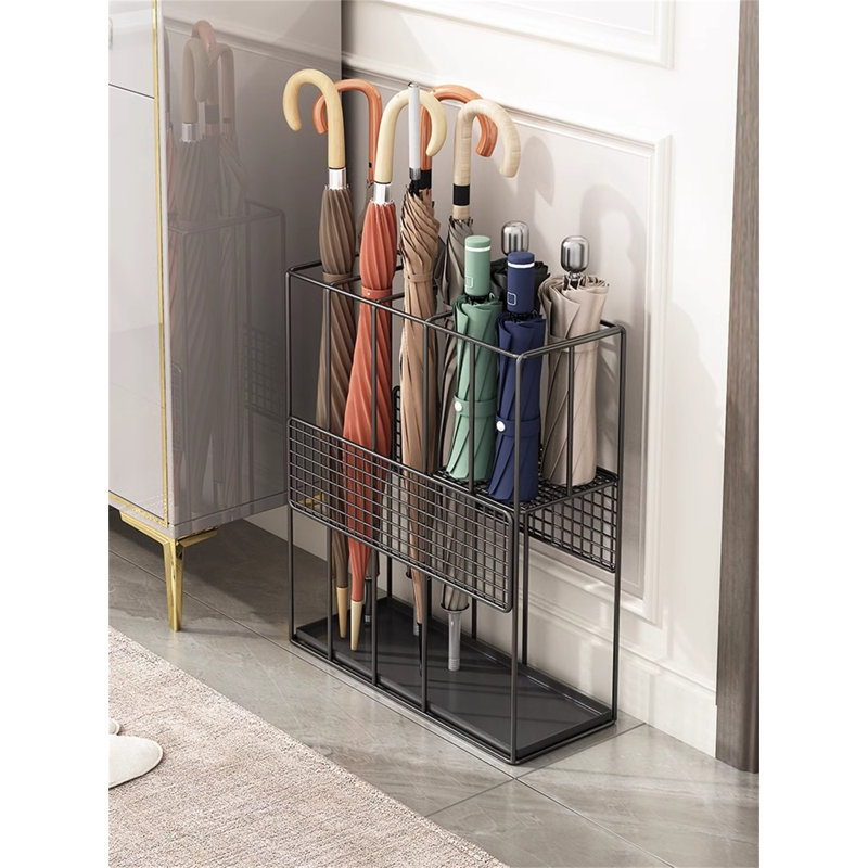 Metal Freestanding Umbrella Stand, Black