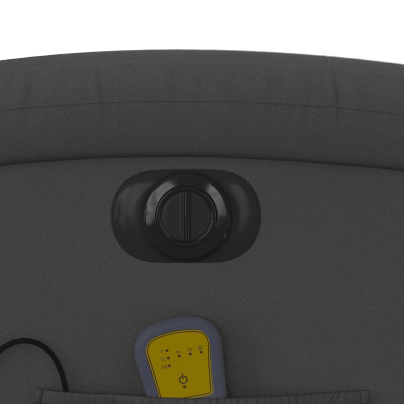 Massage Chair, Gray Genuine Leather