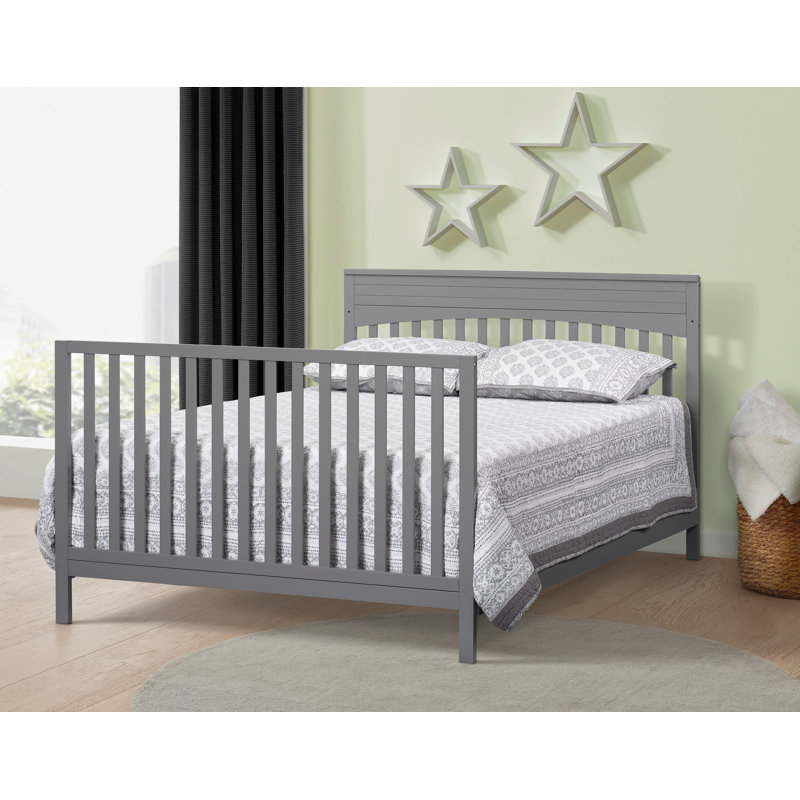 Ensemble de conversion pour lit de bébé convertible Harper, lit Greenguard Gold, Gris tourterelle