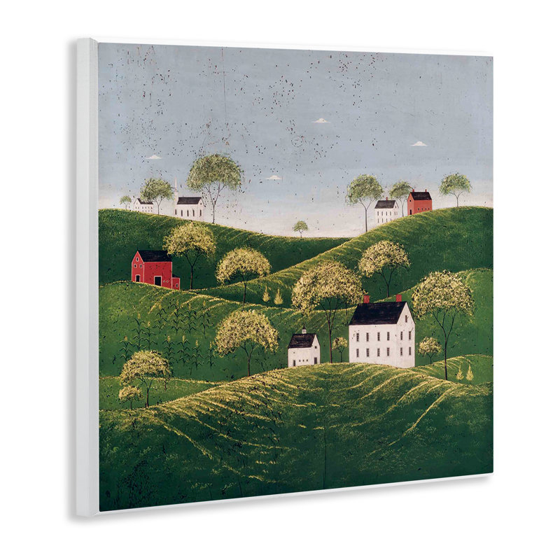 Plaque murale Rolling Hills in Countryside Village, design par Warren Kimble
