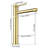 Aquaterior Bathroom Vessel Sink Faucet 8" Tall 1 Handle/Hole Cold&Hot Water Mixer Faucet (CUPC)-77051343