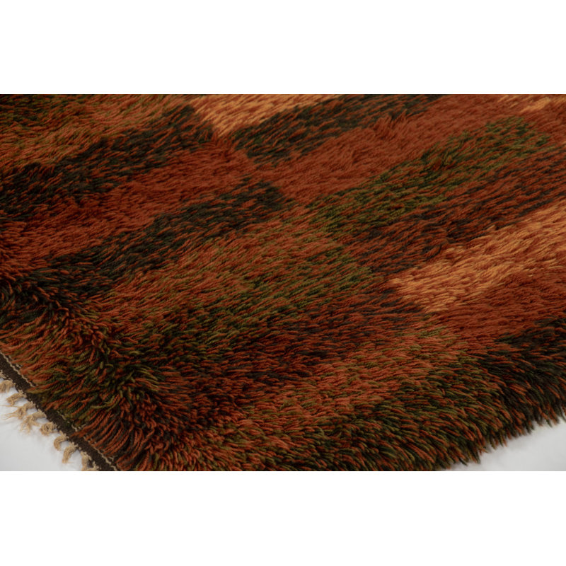 Scandinavian One-of-a-Kind 4'7x6'7 Hand Knotted Area Rug