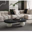 Table basse de 40 po en forme de nuage avec 3 pieds sphériques pour le salon-111988108-111988110-111988114