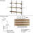 36" X 6" Floating Bookshelf For Living Room & Office Decor, Wall Shelving Unit With Adjustable Brackets, Wall Mounted Shelf, Wooden Shelf For Home Organization, Boho & Farmhouse Decor, Burnt, 3 Tier
