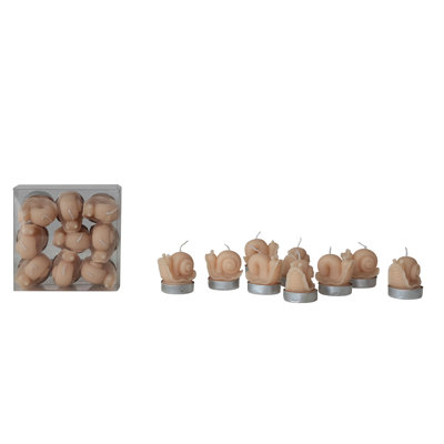 Unscented Snail Tealights In Box