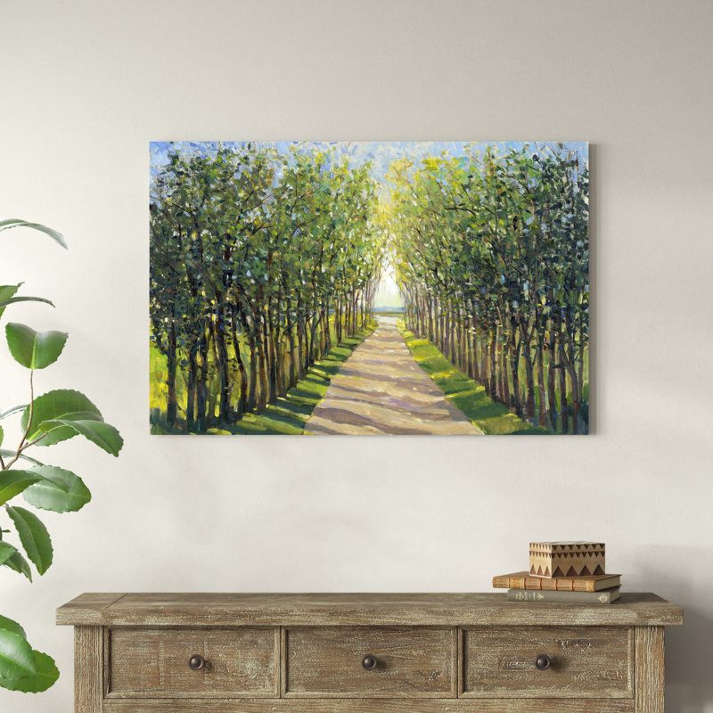 «Walking Trail II» par Timothy O 'Toole - peinture sur toile tendue, H 32 po x l 48 po x P 1,25 po