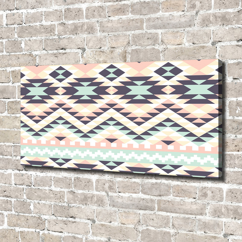 Ethnic Background - Wrapped Canvas Print