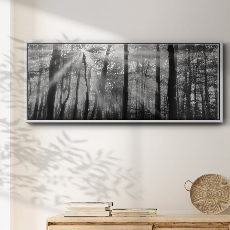 Breaking Through, reproduction d'art sur toile, H 12 po x l 30 po x P 1,5 po, Blanc