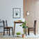 Glaskowski 27.6"L Mid-Century Modern Solidwood Dining Table