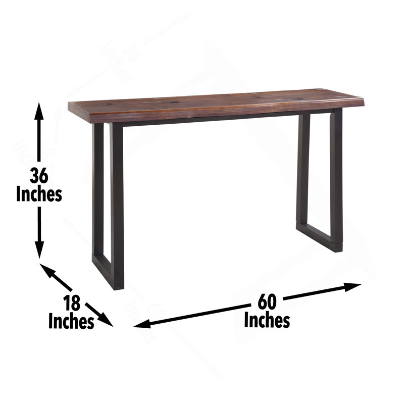 Jennings - Ensemble de comptoir 3 pièces Live Edge - Brun