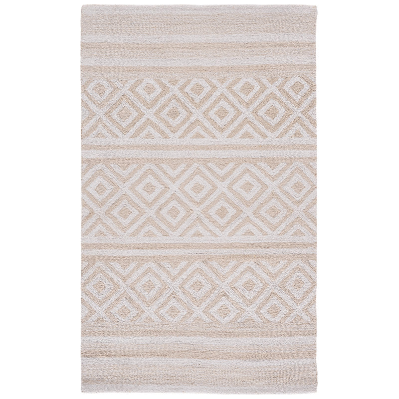 Certalich Hand Tufted Performance Geometric Rug, Rectangle 3' x 5'