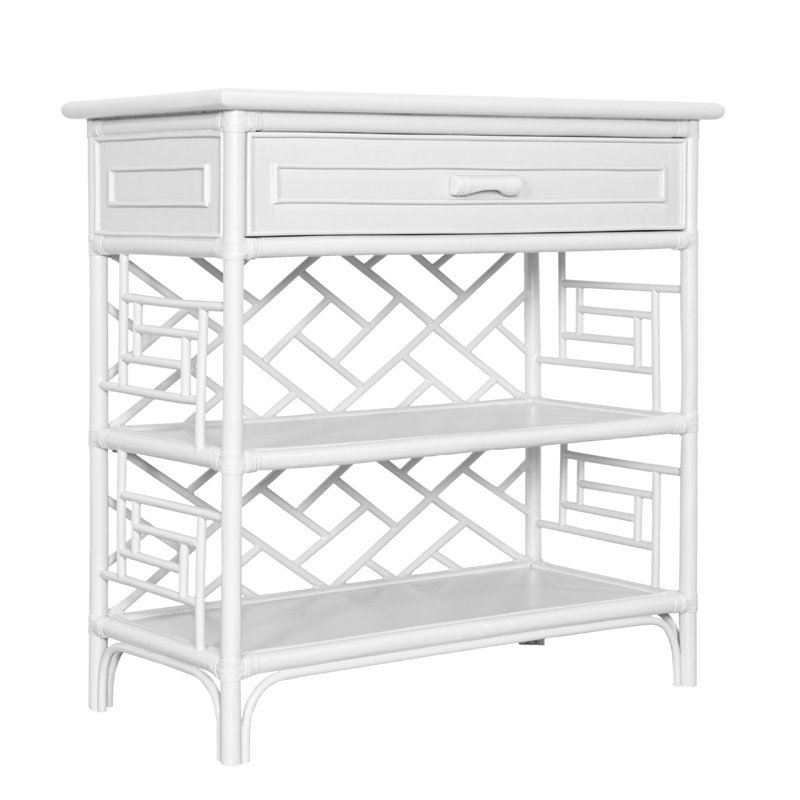 Chippendale Queen Headboard And Nightstand Set - Natural, Pieces Included: 3 Pcs: Headboard, 2 Nightstands, , White, King